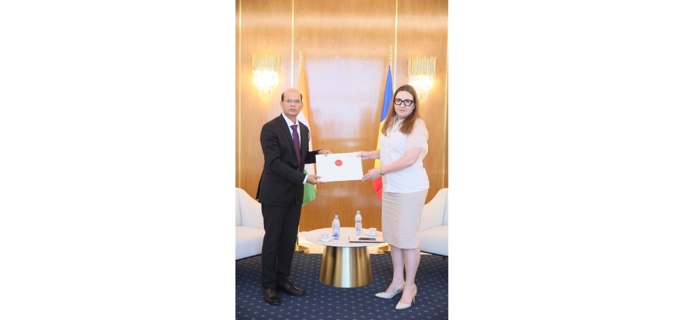Ambassador Dr. Manoj Kumar Mohapatra presented copies of his credentials to Ms. Ana Cristina Tinca, Secretary of State on 07 July 2025. 